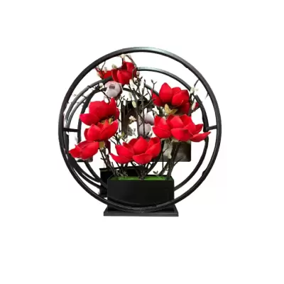 Orhidee artificiala in ghiveci de fier a11694